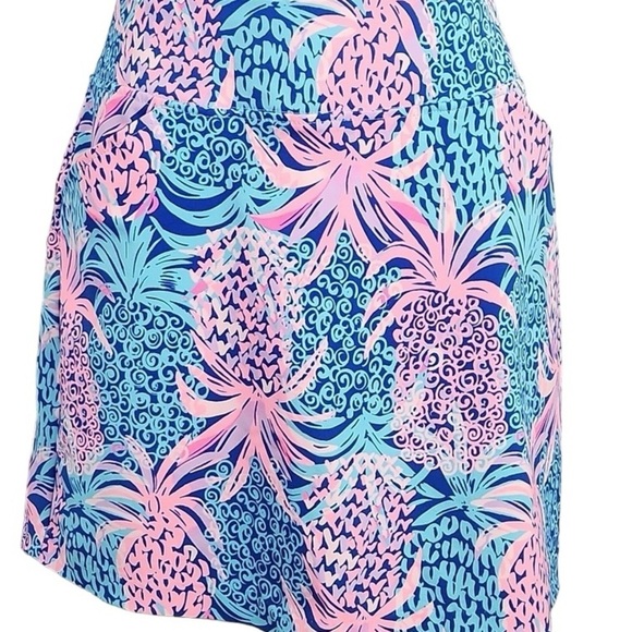 LILLY PULITZER Monica Skort Borealis Blue Tropic Down Low Golf Skort NWT Size 2 - Picture 3 of 12
